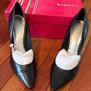 BCBGirls Black Pointed Toe Heels